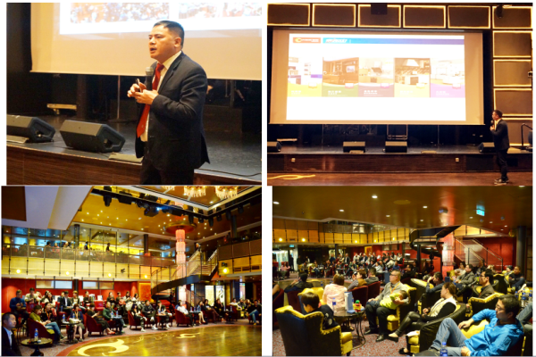 大自然家居在超級郵輪上辦了個答謝趴